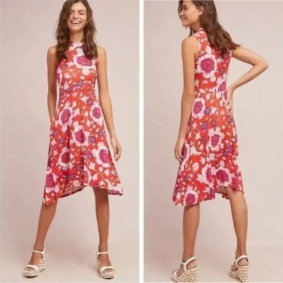 Anthropologie Maeve Cleary Floral Dress size XS - Picture 2 of 10